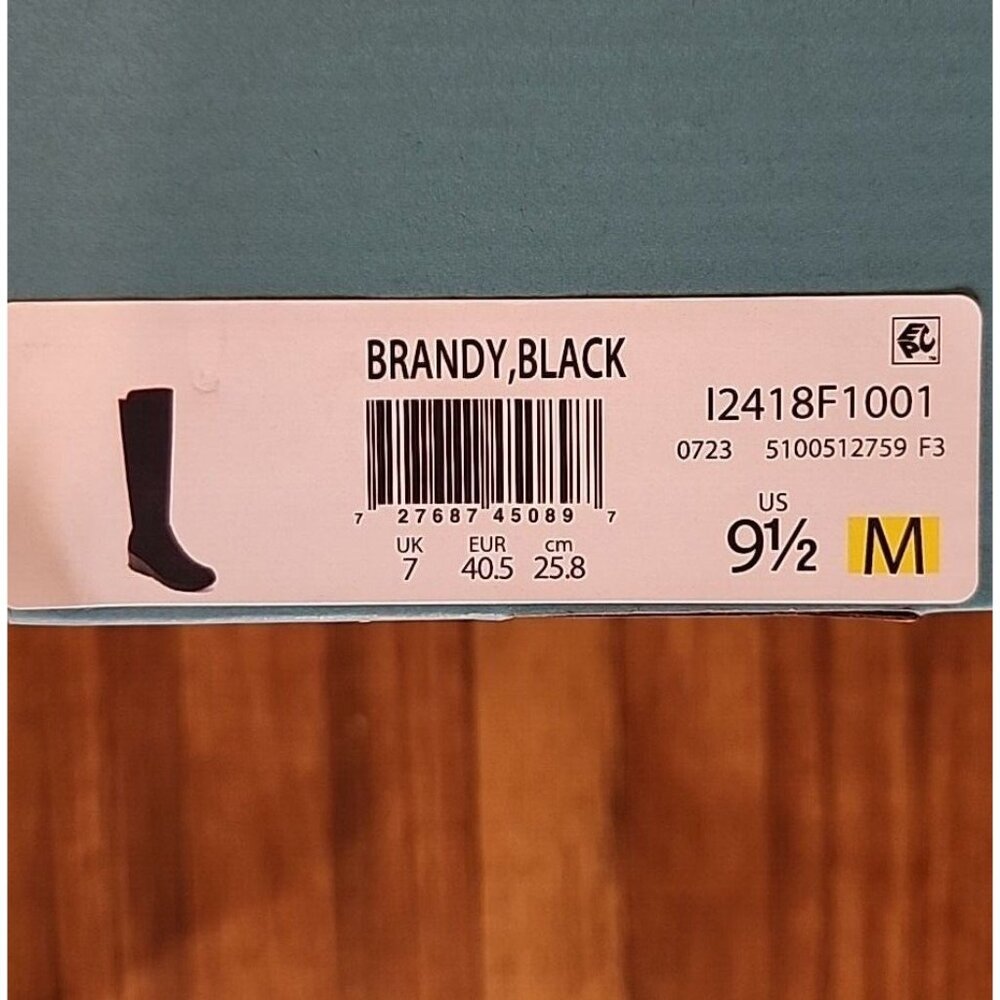 9.5M Bzees Brandy Boots Knee High Black Womens Zip Washable Soft Sueded Fabric - Picture 5 of 10